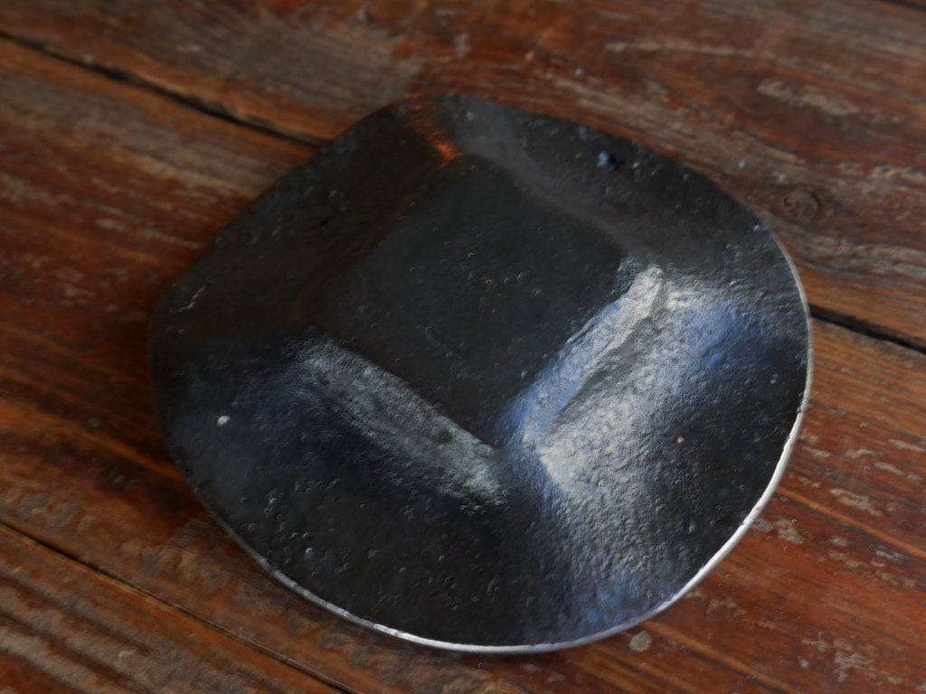 Jewelry Dish * Small Decorative Metal Steel Bowl * Hand Forged Blacksmith Made * Tealight Holder * Hammered Dish * Ring Jewelry Holder Metal