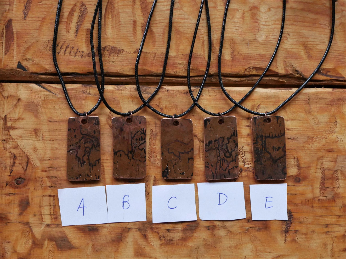 Copper Necklace Pendant * Copper 7th Anniversary Gift * Hand Forged Necklace Pendant * 7 Year Anniversary Gift for Him* Hammered Copper