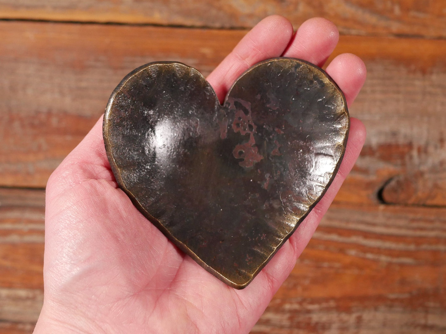 Metal Heart Bowl * Hammered Metal Bowl * Steel Anniversary Gift * 11 Year Anniversary Gift for Men * 11 Anniversary Gift For Women * Forged