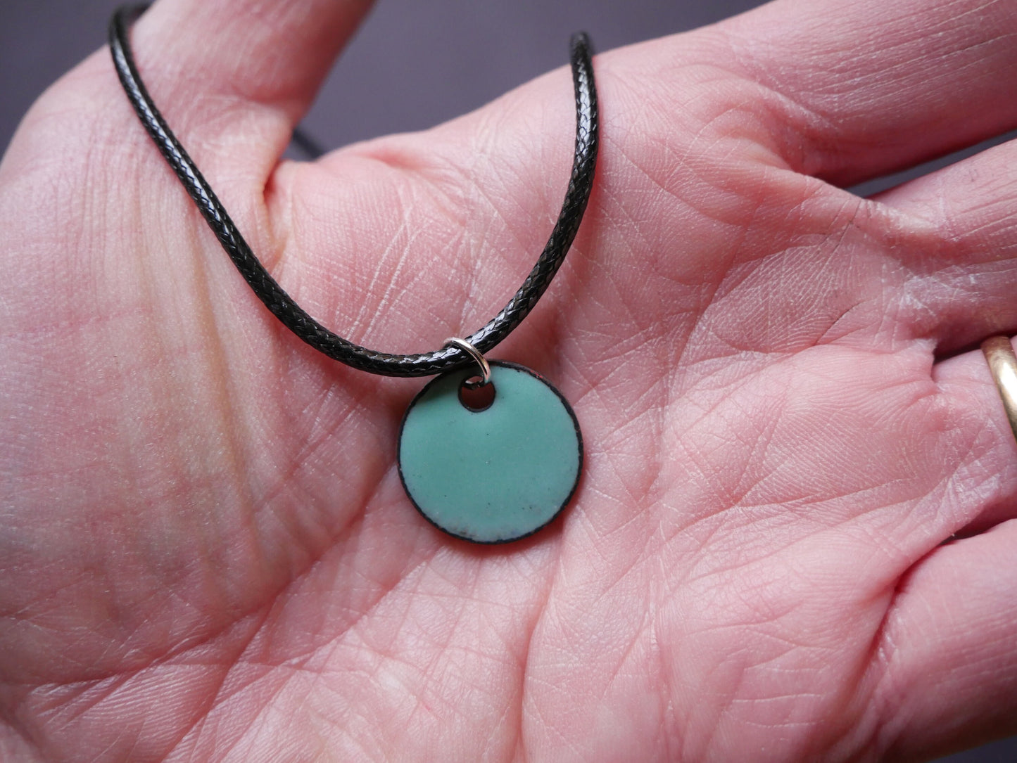 Dainty Sea Foam Green Necklace * Copper Pendant* Nautical Jewelry * Surfer Jewelry * Gifts for Women One of a Kind Pendant * Gifts for Him