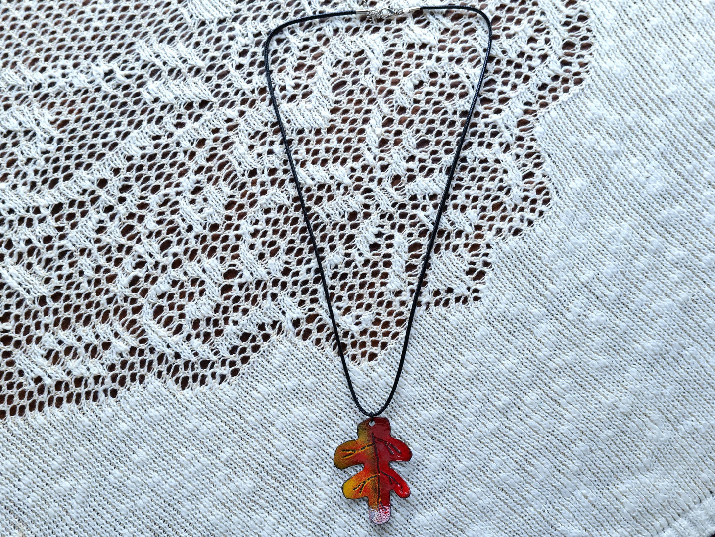 Copper Leaf Necklace * Fall Gifts for Her * Leaf Necklace Long * Autumn Jewelry * Leaf Pendant * Leaf Jewelry * Handmade Leaf Necklace