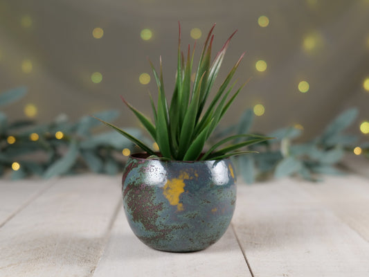 Enameled Copper Succulent Planter * Small Flower Pot * Small Planter * Mini Plant Pot * Small Planter Pot * Mini Planter * Mini Plant Holder