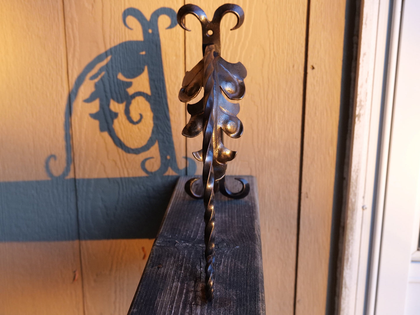 Forged Plant Hanger * Outdoor Plant Holder * Wall Plant Hanger * Forged Flower Pot Hook * Flower Pot Hanger * Outdoor Flower Holder