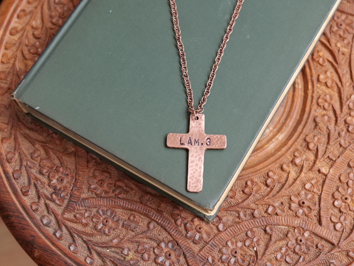 Lamentations 3 Necklace * Salvation Necklace * Bible Verse Gifts * Basic Christian Cross Jewelry for Men for Women * Bible Verse Necklace