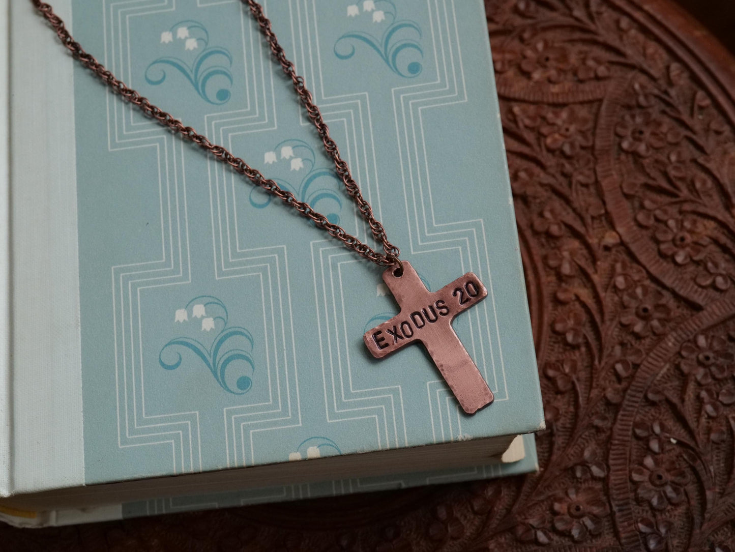 Exodus 20 Necklace * Ten Commandments Necklace * Bible Verse Gifts * Basic Christian Cross Jewelry for Men for Women * 10 Commandments