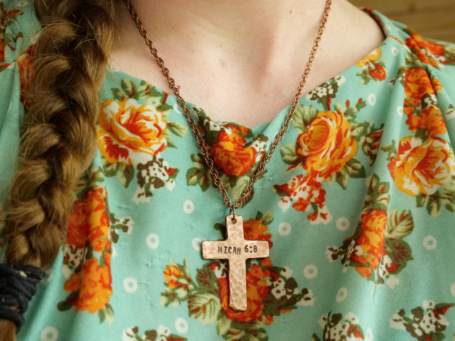 Micah 6:8 Necklace * Jesus Necklace * Bible Verse Gifts * Christian Cross Jewelry for Men for Women * Act Justly, Love Mercy, Walk Humbly