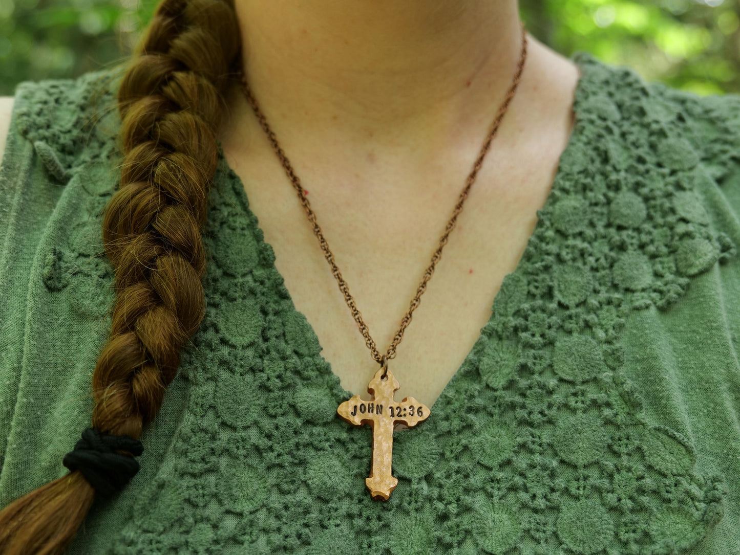 John 12:36 Necklace * Children of the Light Necklace * Bible Verse Gifts * Christian Cross Jewelry for Men for Women * John 12 36 Pendant