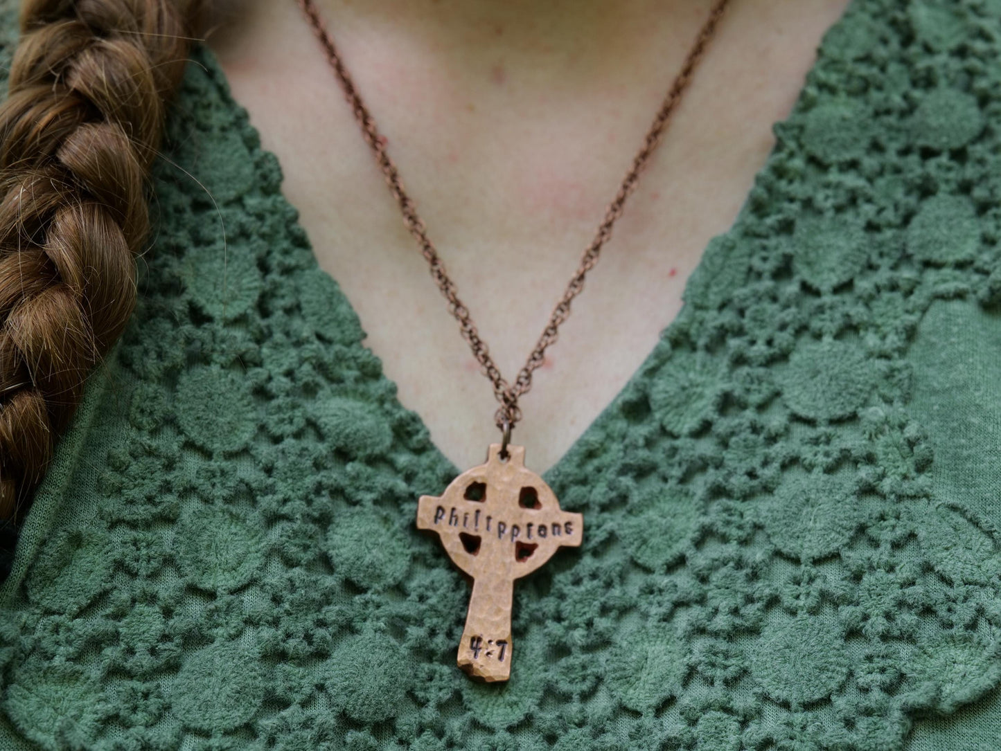 Philippians 4:7 Necklace * Peace of God Necklace * Bible Verse Gifts * Christian Cross Jewelry for Men for Women * Philippians 4 7 Pendant