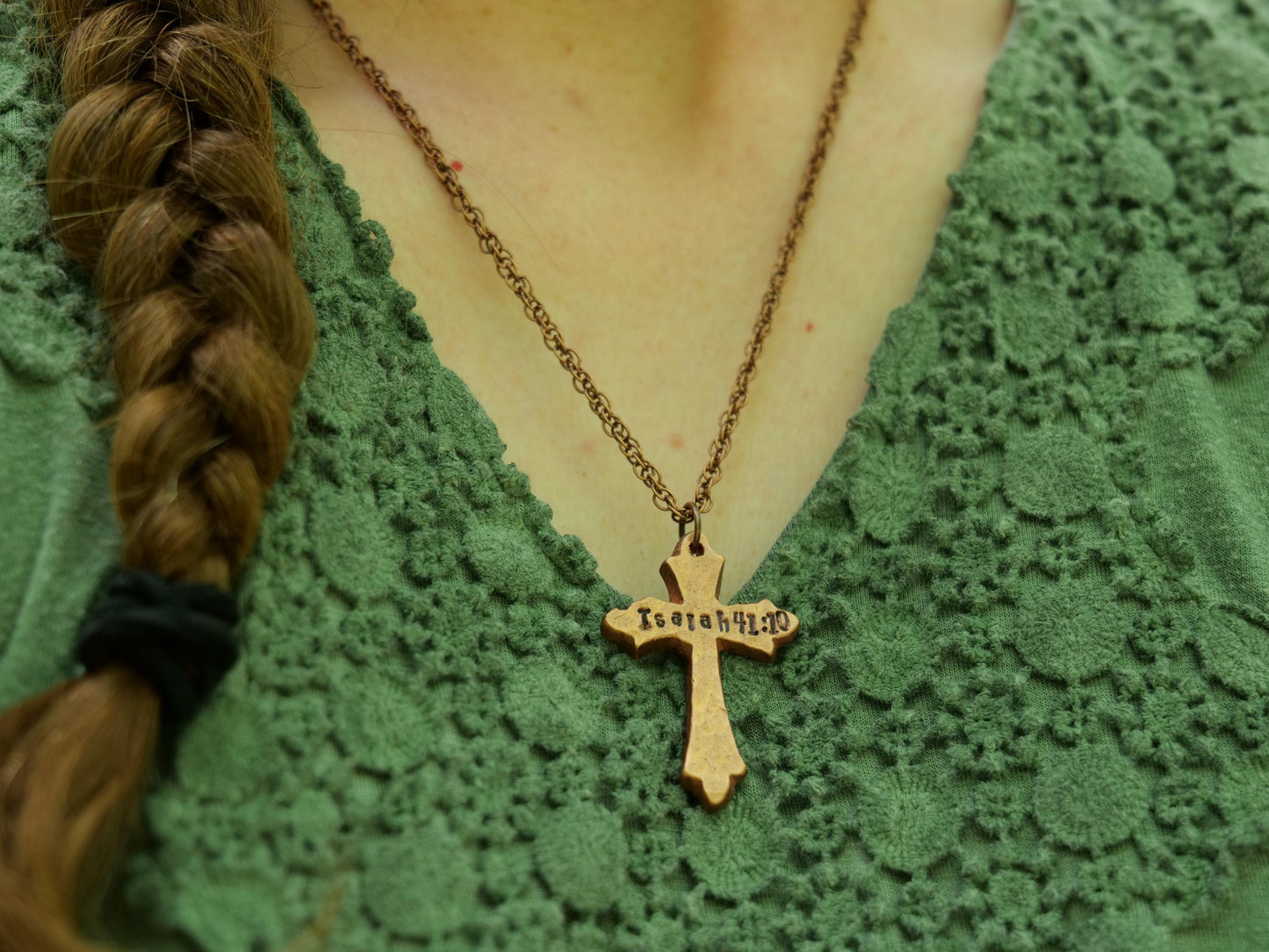 Isaiah 41:10 Necklace * Do Not Fear Necklace * Bible Verse Gifts * Fancy Christian Cross Jewelry for Men for Women * I am with You Pendant