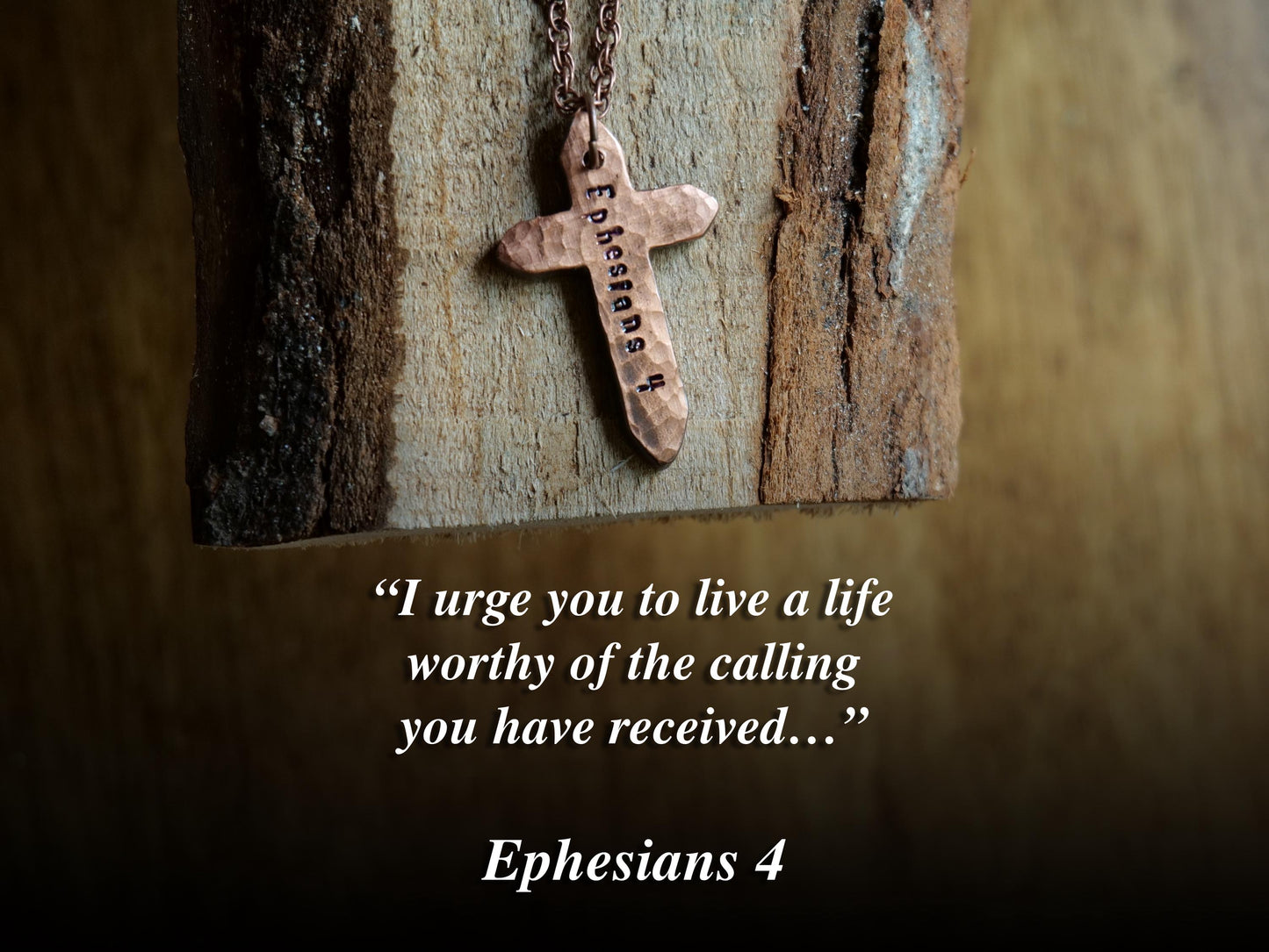 Ephesians 4 Necklace * Christian Living Pendant * Bible Verse Gifts * Christian Jewelry for Men for Women * Christian Life Jewelry