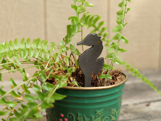 Sailboat Metal Planter Decoration * Garden Stake * House Plant Decorations* Outdoor Stake Decorations * Fairy Garden Accessories * Plant