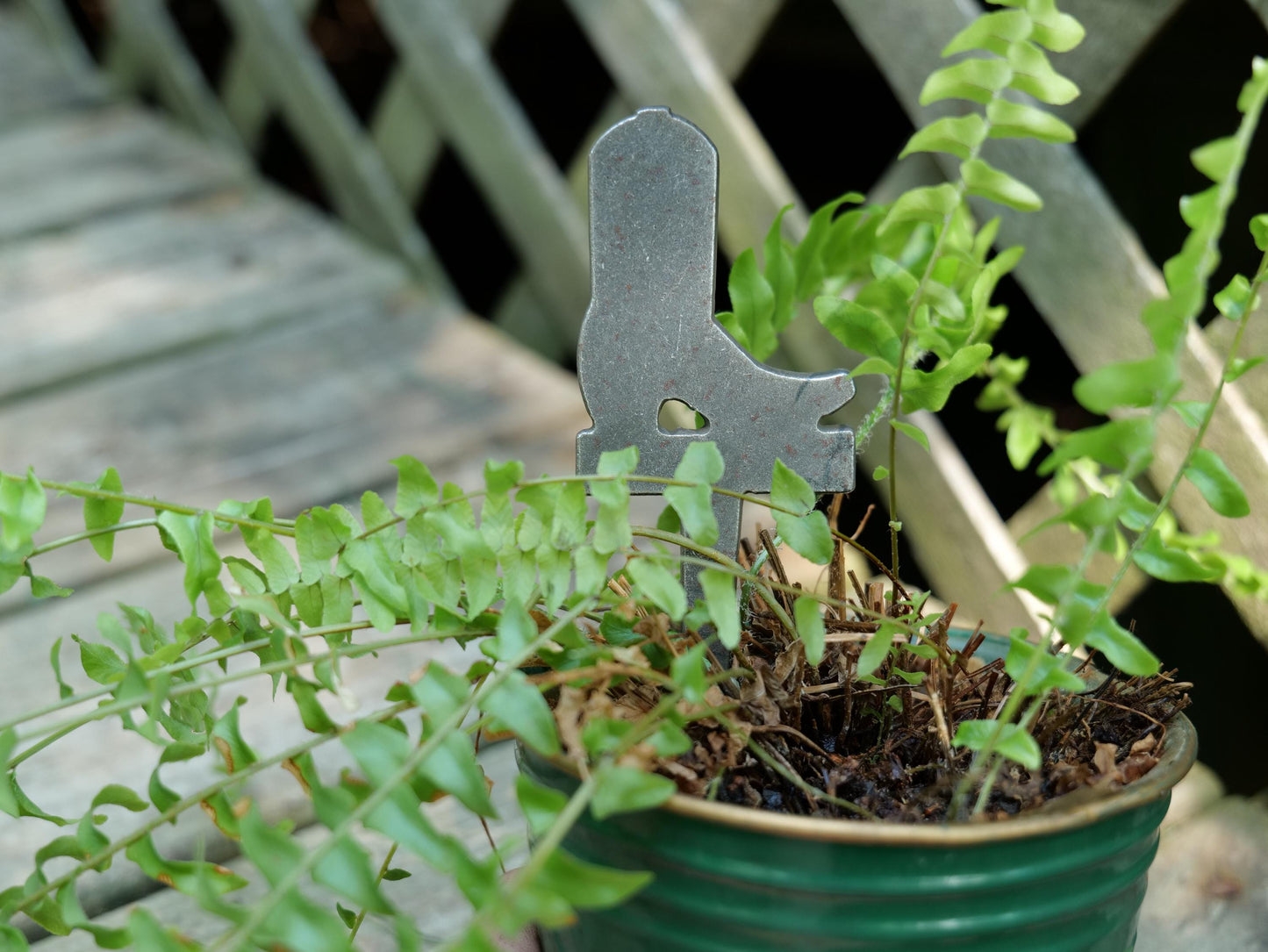 Apple Garden Stake * Metal Planter Decoration * House Plant Decorations* Outdoor Stake Decorations * Fairy Garden Accessories * Farm