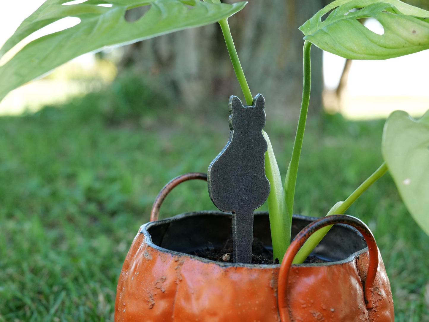 Apple Garden Stake * Metal Planter Decoration * House Plant Decorations* Outdoor Stake Decorations * Fairy Garden Accessories * Farm