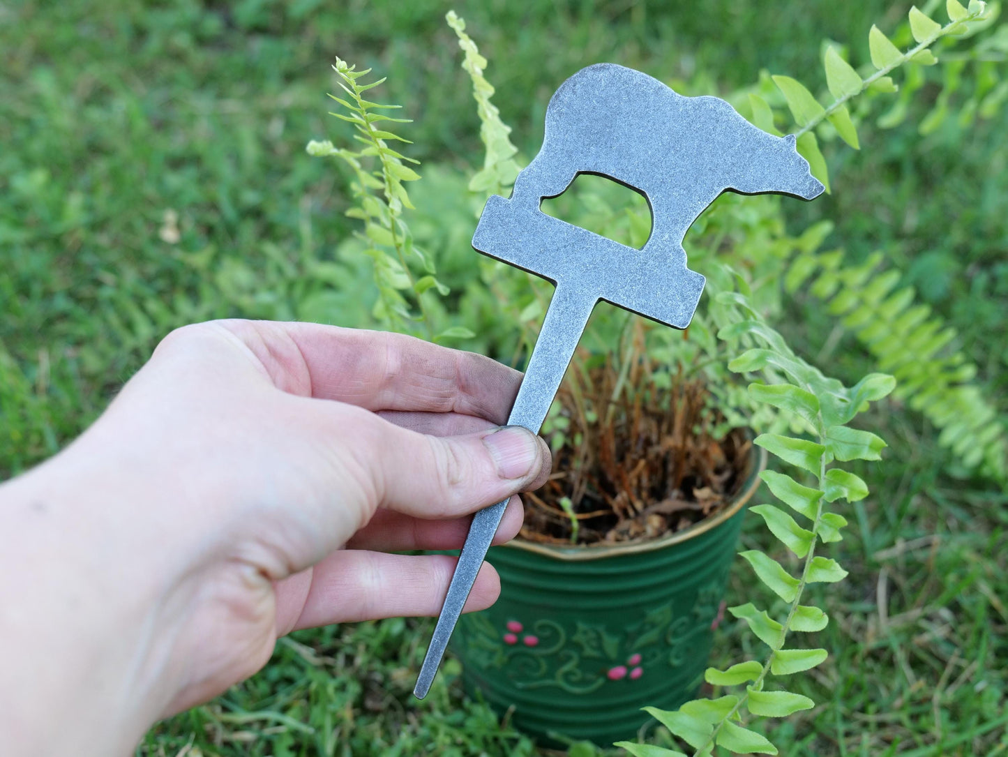 Apple Garden Stake * Metal Planter Decoration * House Plant Decorations* Outdoor Stake Decorations * Fairy Garden Accessories * Farm