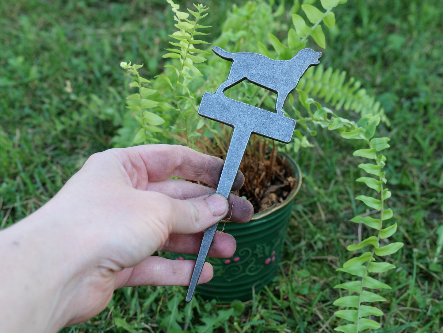 Apple Garden Stake * Metal Planter Decoration * House Plant Decorations* Outdoor Stake Decorations * Fairy Garden Accessories * Farm