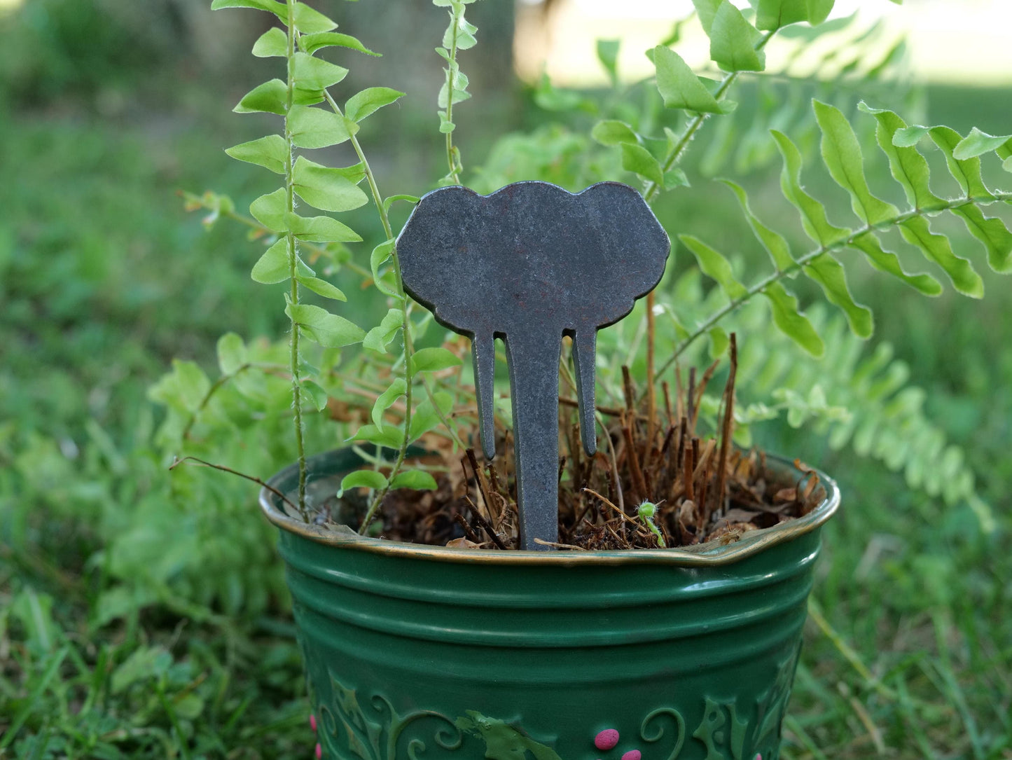 Apple Garden Stake * Metal Planter Decoration * House Plant Decorations* Outdoor Stake Decorations * Fairy Garden Accessories * Farm