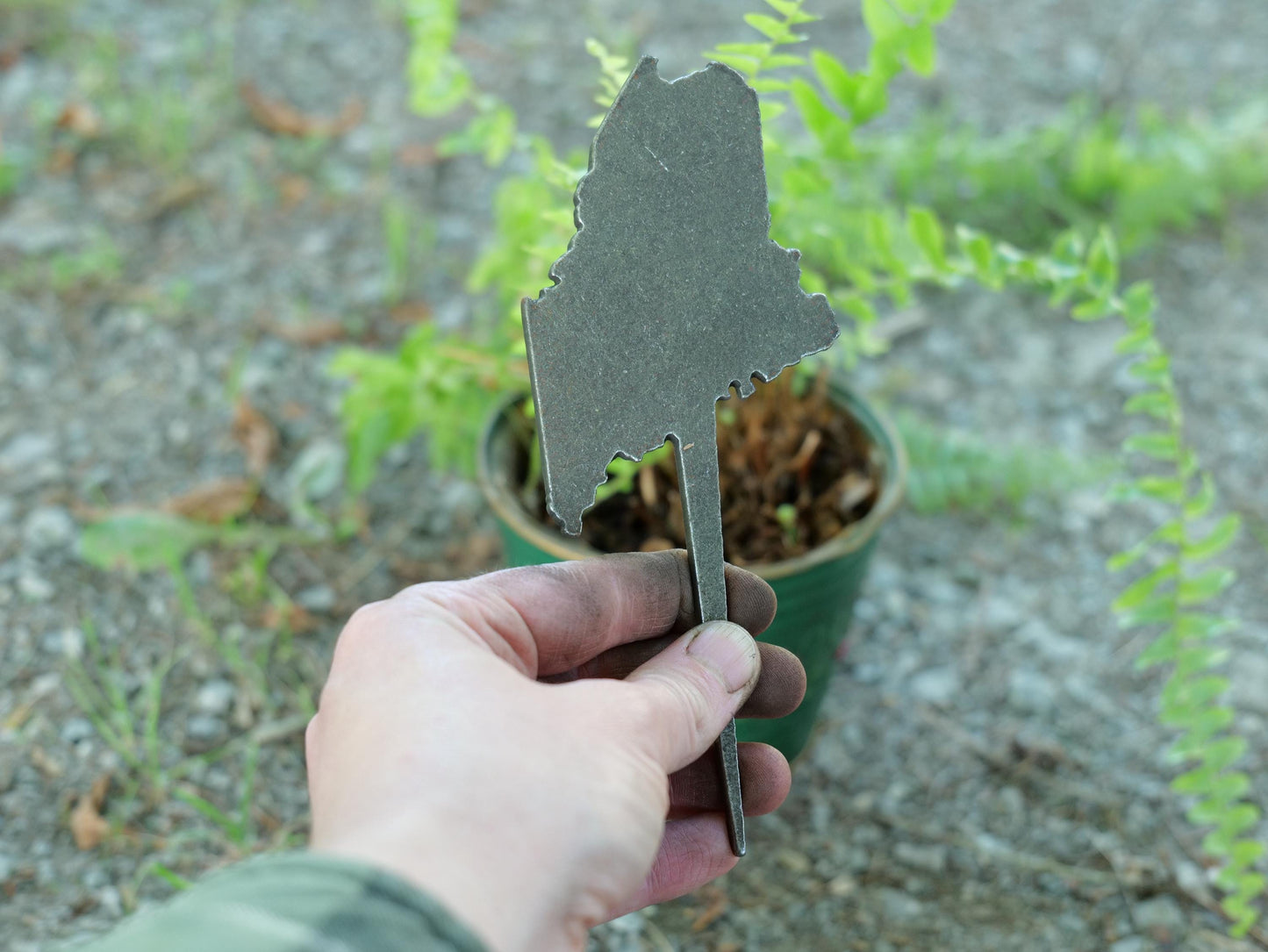 Apple Garden Stake * Metal Planter Decoration * House Plant Decorations* Outdoor Stake Decorations * Fairy Garden Accessories * Farm