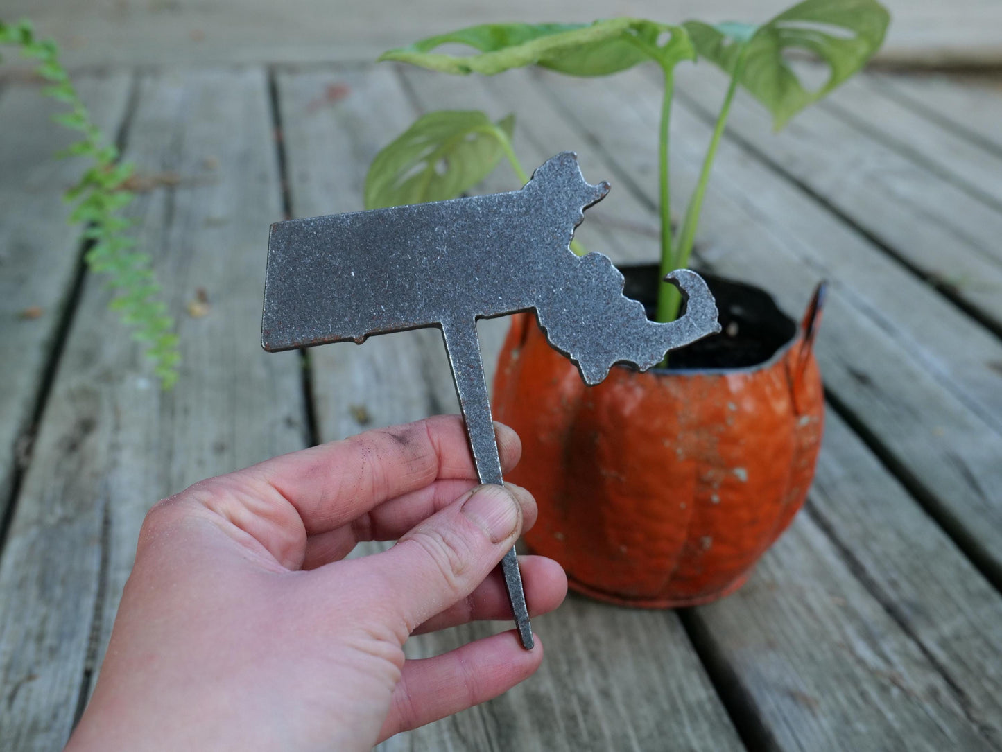 Apple Garden Stake * Metal Planter Decoration * House Plant Decorations* Outdoor Stake Decorations * Fairy Garden Accessories * Farm