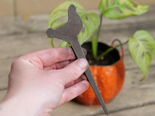 Chicken Hen Metal Planter Decoration * Garden Stake * House Plant Decorations* Outdoor Stake Decorations * Fairy Garden Accessories * Farm
