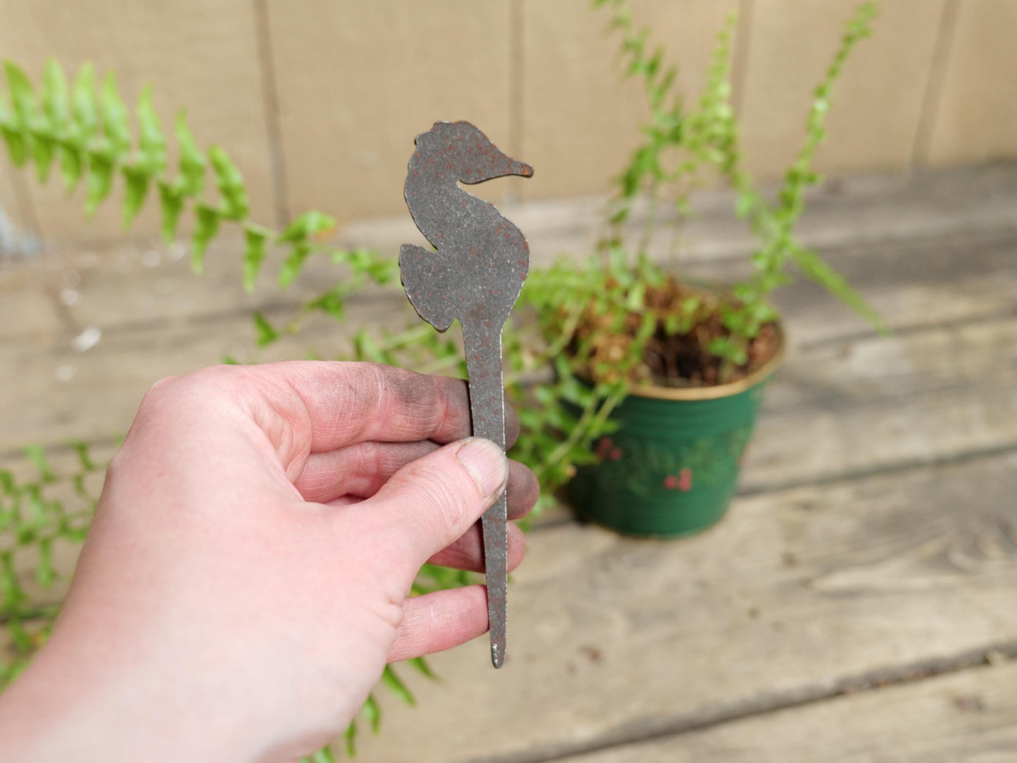Sailboat Metal Planter Decoration * Garden Stake * House Plant Decorations* Outdoor Stake Decorations * Fairy Garden Accessories * Plant