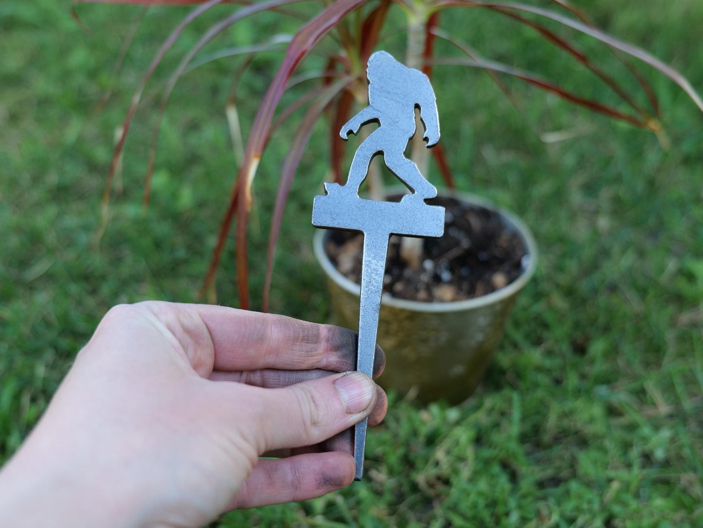 Apple Garden Stake * Metal Planter Decoration * House Plant Decorations* Outdoor Stake Decorations * Fairy Garden Accessories * Farm