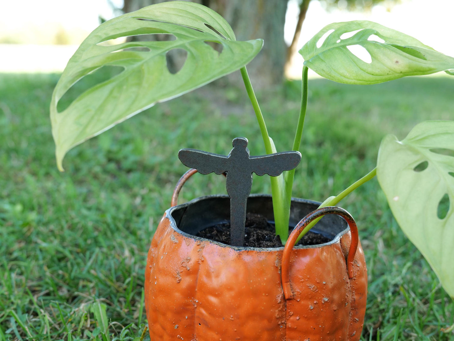 Apple Garden Stake * Metal Planter Decoration * House Plant Decorations* Outdoor Stake Decorations * Fairy Garden Accessories * Farm