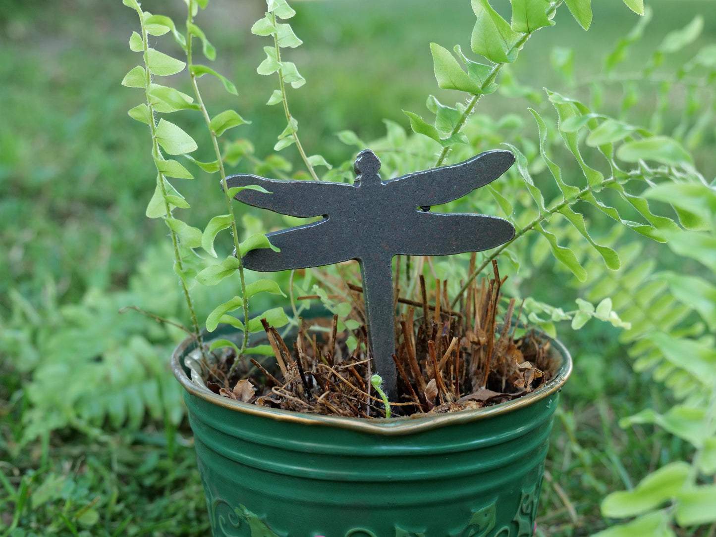 Barn Garden Stake * Metal Planter Decoration * House Plant Decorations* Outdoor Stake Decorations * Fairy Garden Accessories * Gardener