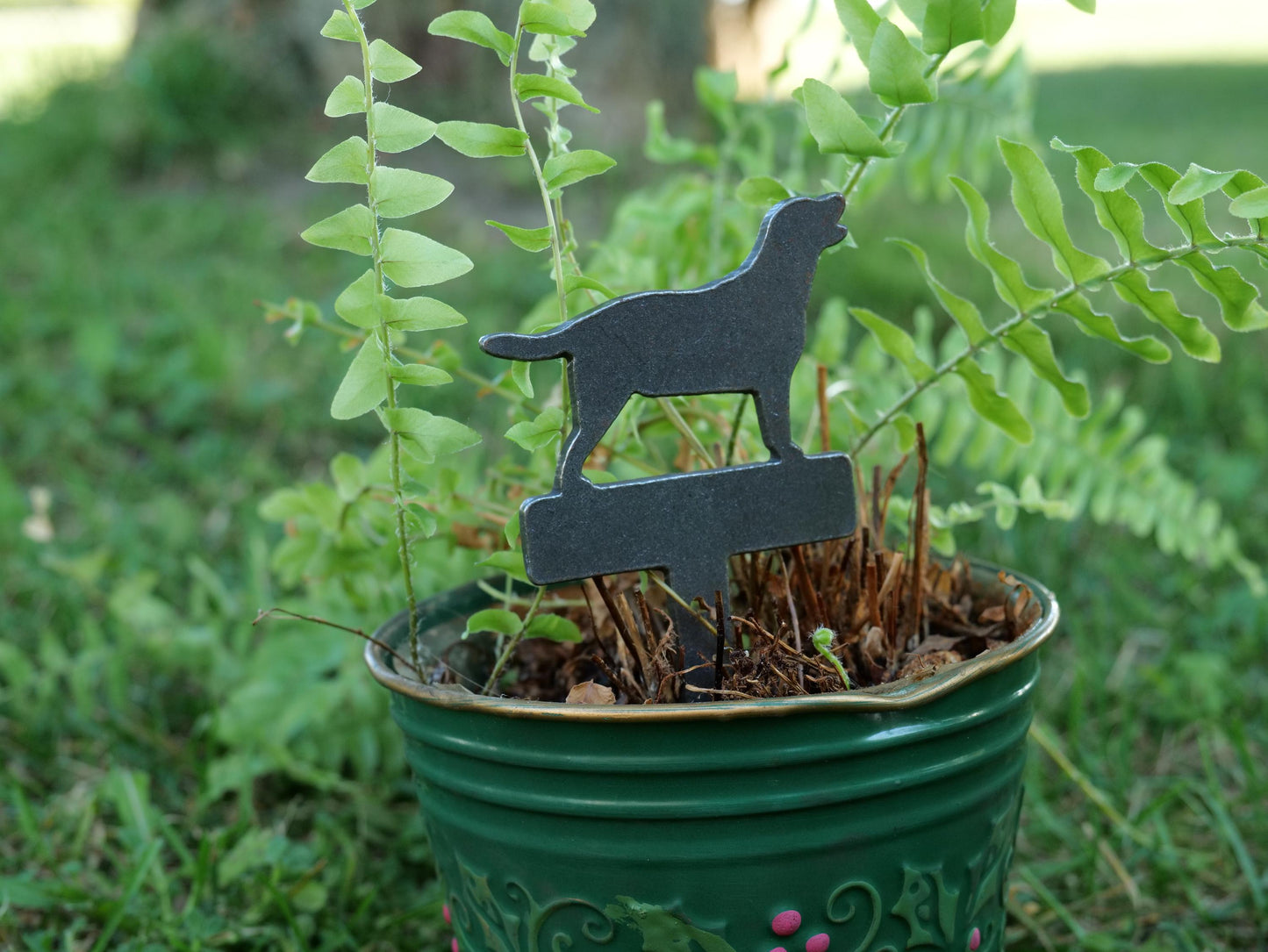 Apple Garden Stake * Metal Planter Decoration * House Plant Decorations* Outdoor Stake Decorations * Fairy Garden Accessories * Farm