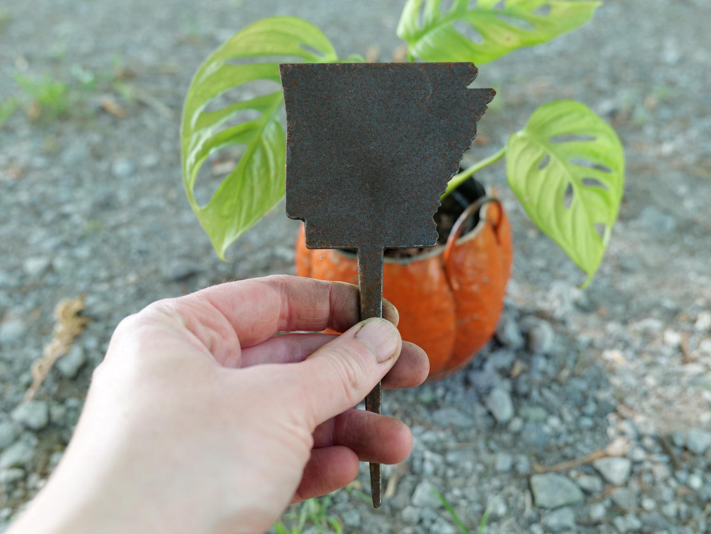 Apple Garden Stake * Metal Planter Decoration * House Plant Decorations* Outdoor Stake Decorations * Fairy Garden Accessories * Farm