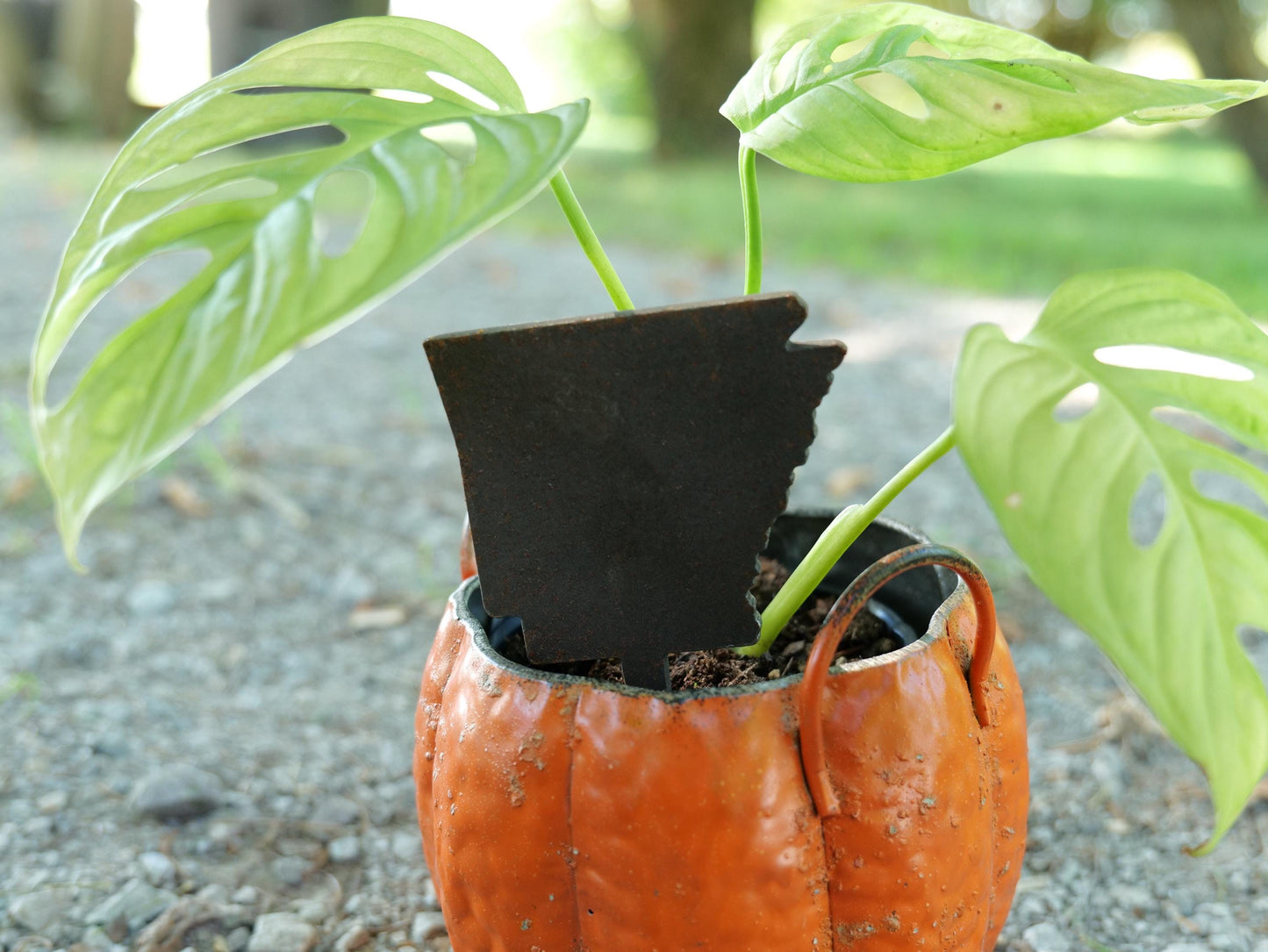 Apple Garden Stake * Metal Planter Decoration * House Plant Decorations* Outdoor Stake Decorations * Fairy Garden Accessories * Farm