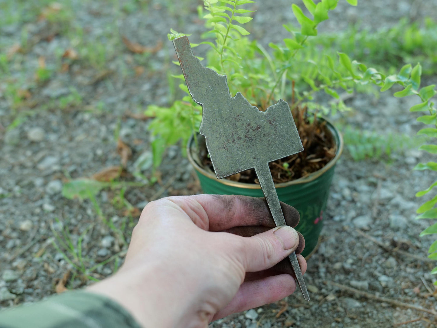 Apple Garden Stake * Metal Planter Decoration * House Plant Decorations* Outdoor Stake Decorations * Fairy Garden Accessories * Farm