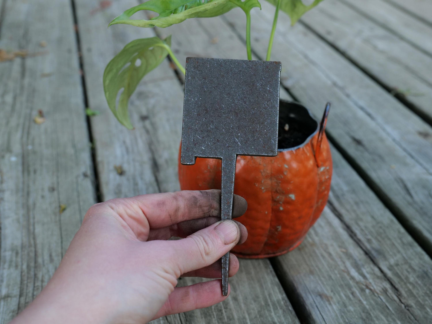 Apple Garden Stake * Metal Planter Decoration * House Plant Decorations* Outdoor Stake Decorations * Fairy Garden Accessories * Farm