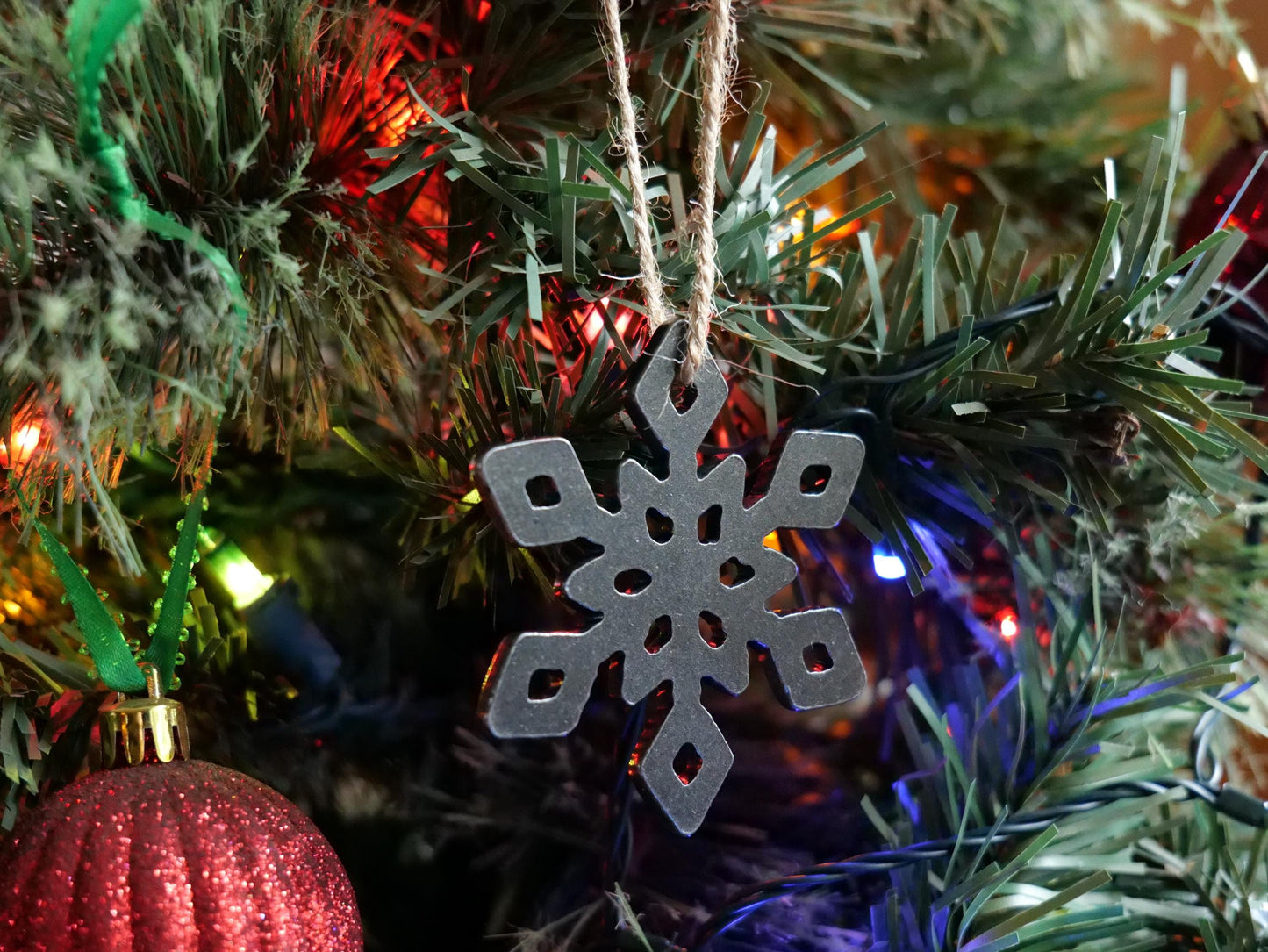Metal Snowflake Ornament Style #13 * Christmas Decor * Winter Gifts * Christmas Ornament * Snow Gifts * Wintery Ornament Gift