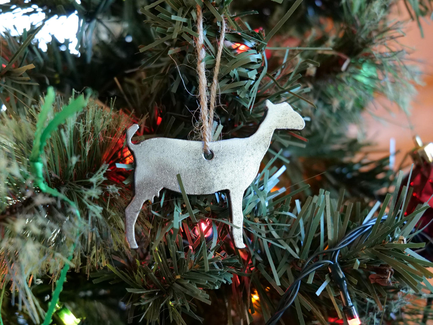 Metal Nanny Goat Ornament * Christmas Decor * Winter Gifts * Farm Ornament * Female Goat Lover Gifts * Ornament Gift for Homestead *Barnyard