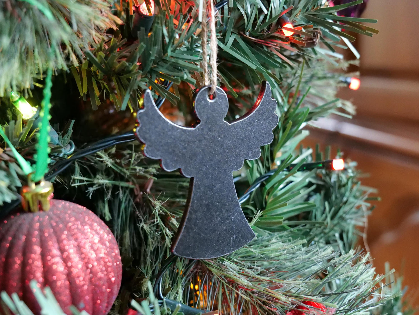 Metal Angel Ornament * Christian Christmas Decor * Winter Gifts * Angelic Ornament *Gabriel Ornament * Religious Gifts