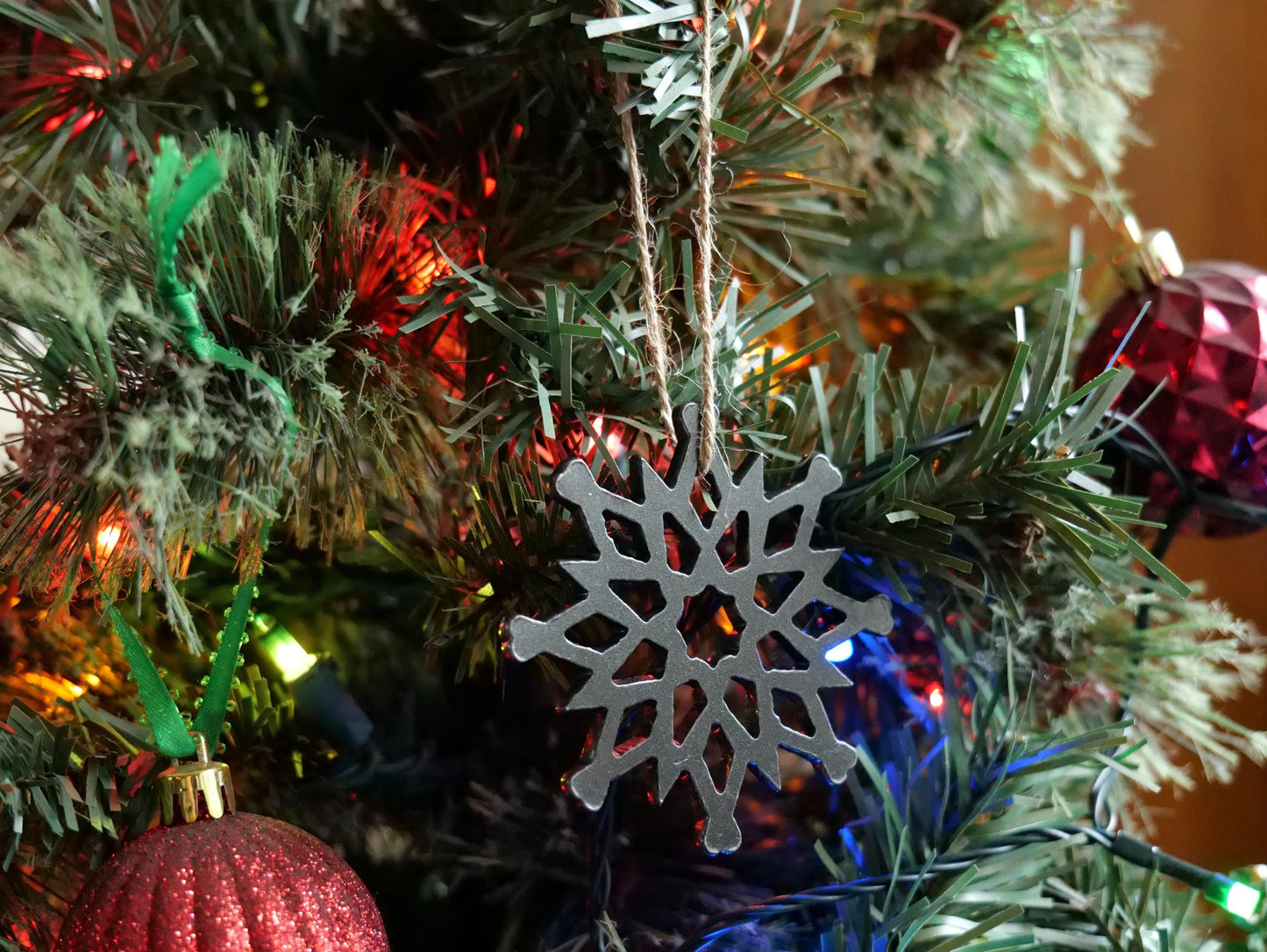Metal Snowflake Ornament Style #11 * Christmas Decor * Winter Gifts * Christmas Ornament * Snow Gifts * Wintery Ornament Gift
