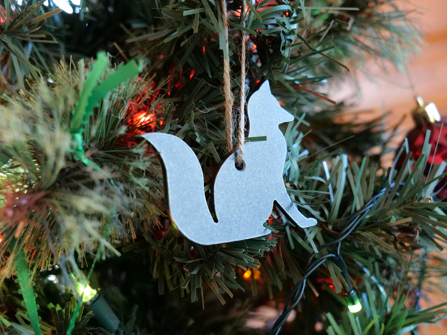 Metal Fox Ornament * Christmas Decor * Winter Gifts * Wildlife Ornament * Snow Gifts * Wintery Ornament Gift * Woodland Animals