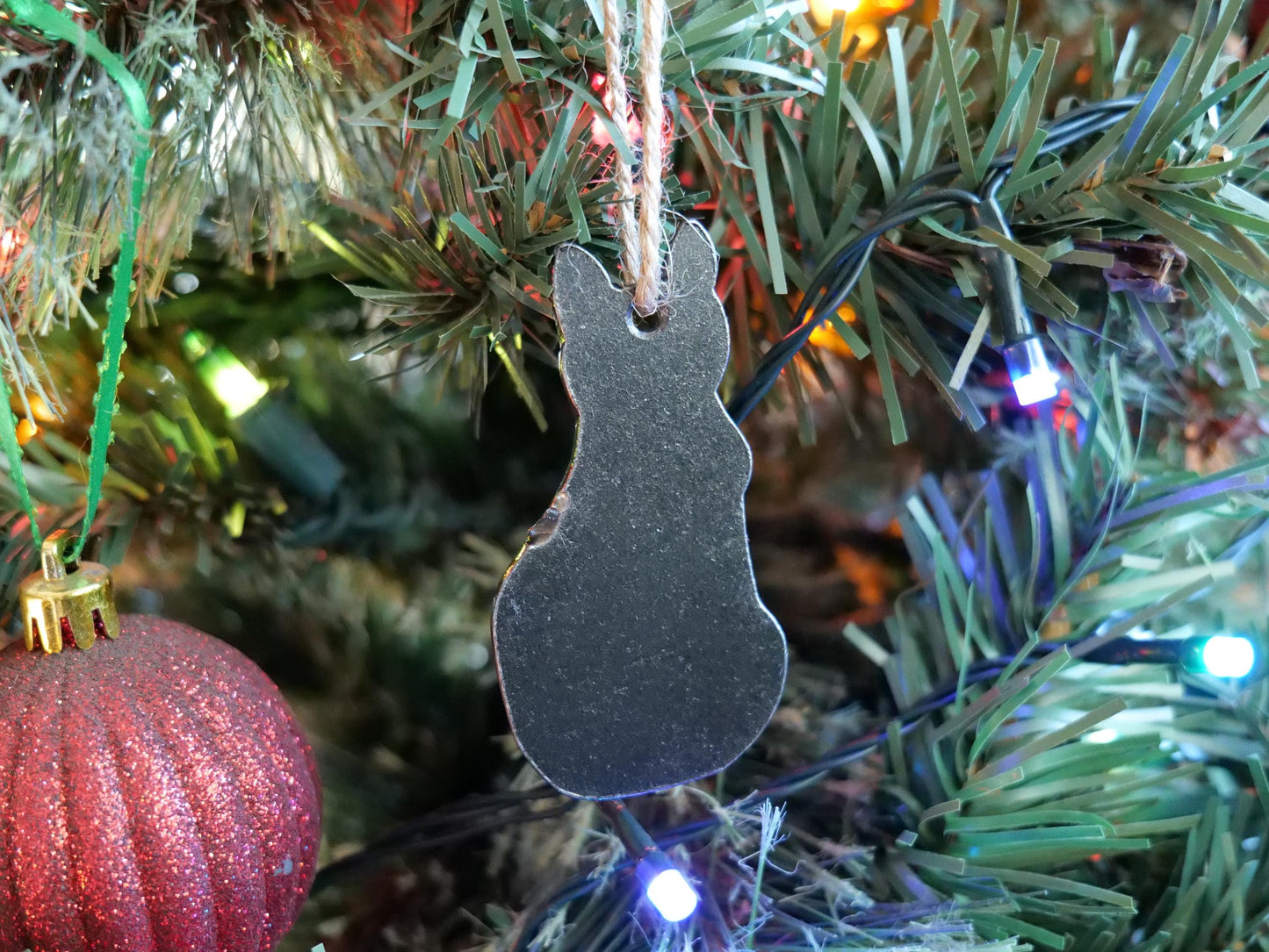Metal Cat Ornament * Christmas Decor * Winter Gifts * Farm Ornament * Dog Lover Gifts * Ornament Gift for Homestead * Kitty Pet