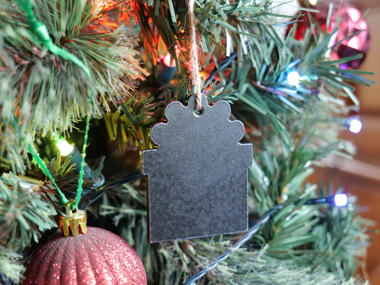 Metal Present Ornament * Christmas Decor * Winter Gifts * Christmas Stocking Ornament * Snow Gifts * Wintery Ornament Gift