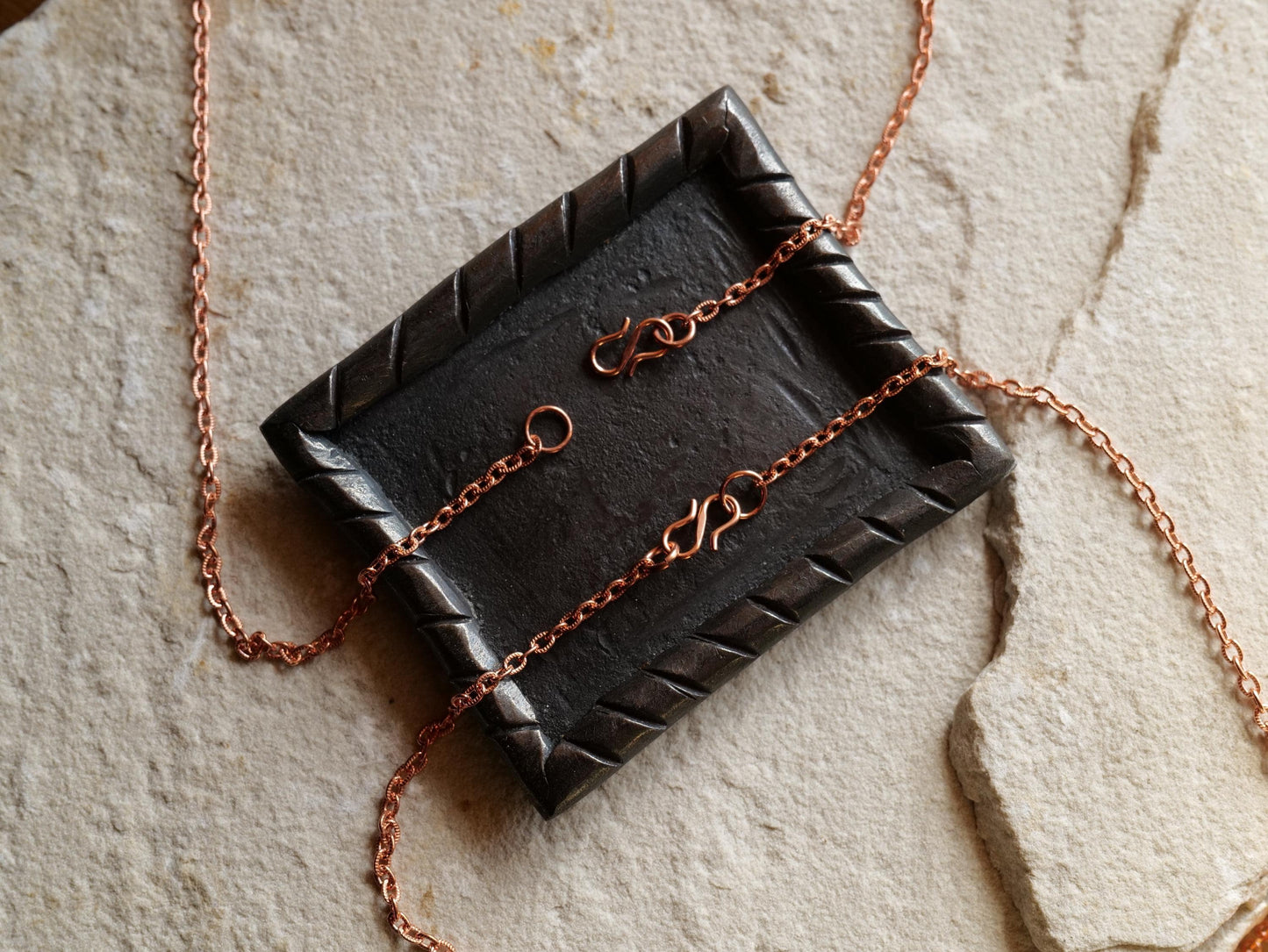 Forged Raw Large Copper Patriarchal Cross Necklace * Cross of Lorraine Necklace * Gift for Men or Women *Double Cross Necklace *Slovak Cross