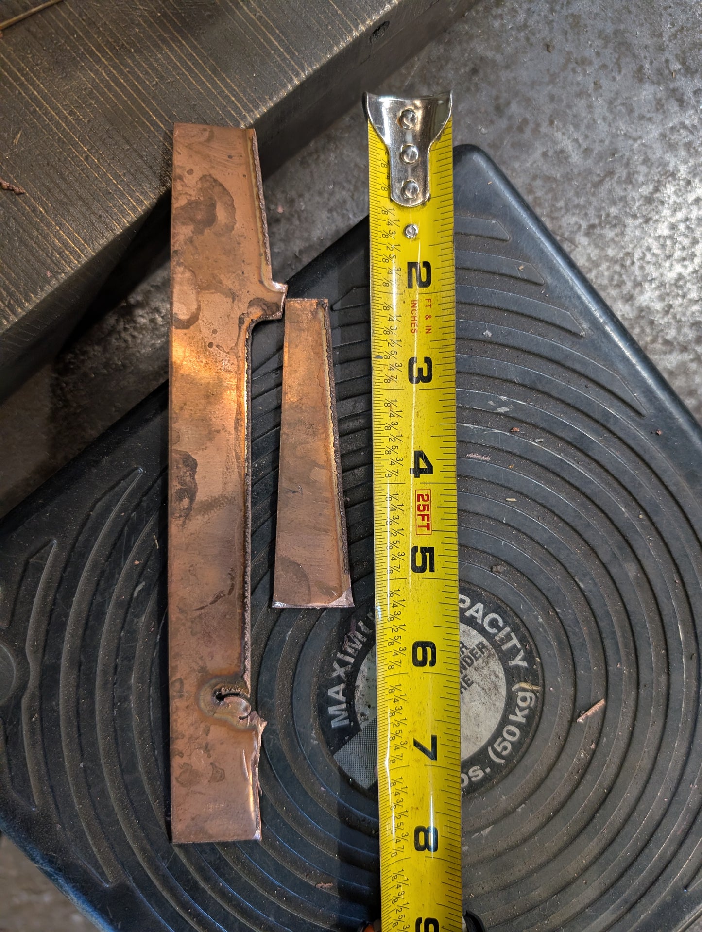 Factory Seconds: 4 lbs of Straight Pieces of Scrap Copper (16 gauge )