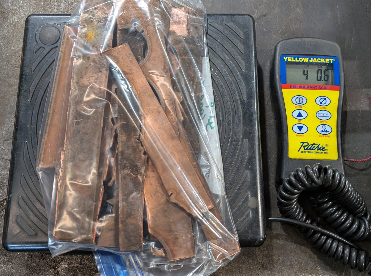 Factory Seconds: 4 lbs of Straight Pieces of Scrap Copper (16 gauge and 10 gauge )