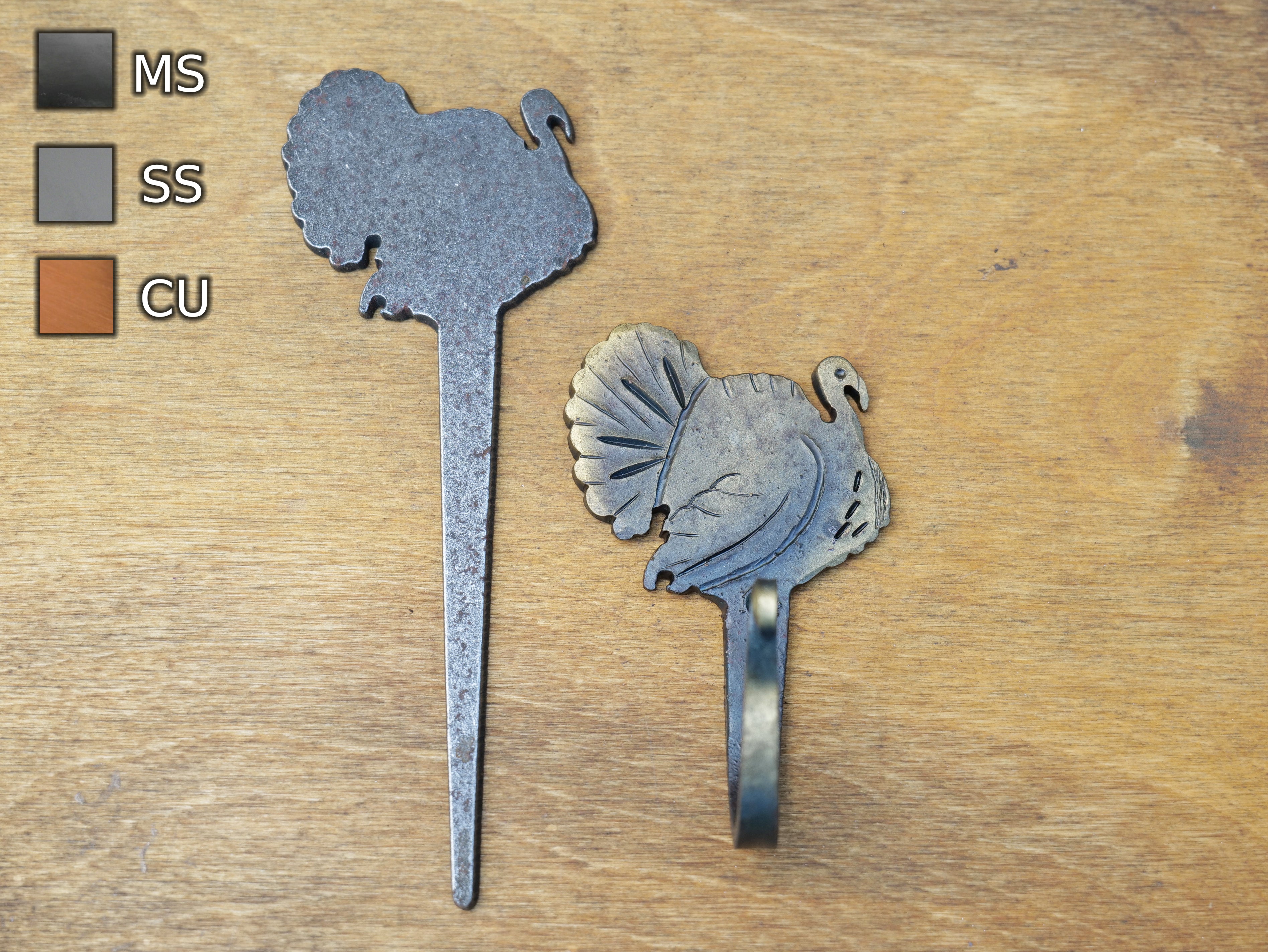 Turkey Hook Blank – Christ Centered Ironworks