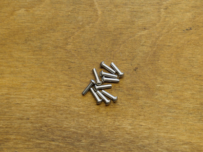 Ten 1/8" x 1/2" Round Button Head Rivets (Stainless Steel)