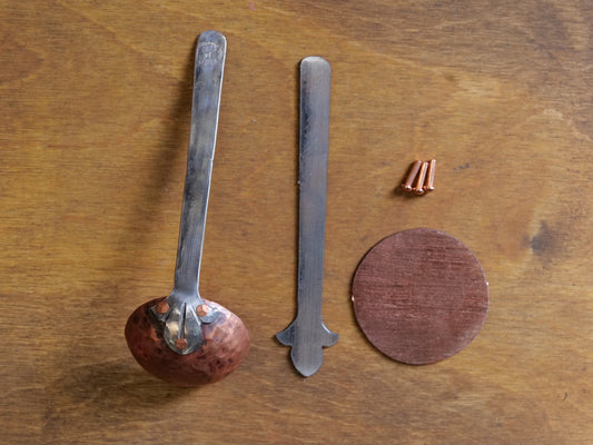 DIY Copper Coffee Scoop Kit with Fleur De Lis End