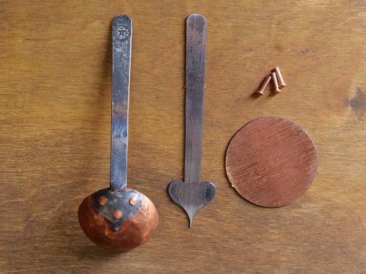 DIY Copper Coffee Scoop Kit with Onion Blossom End
