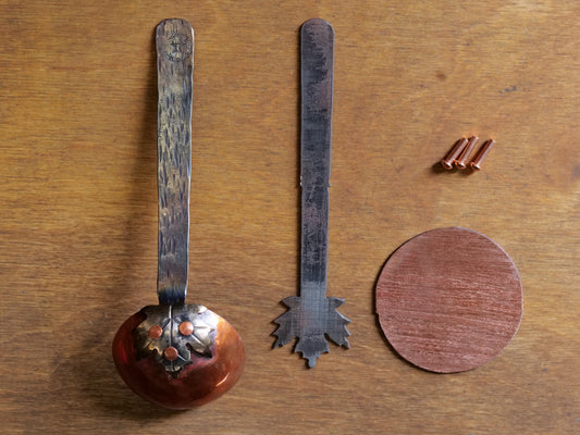 DIY Copper Coffee Scoop Kit with Maple End
