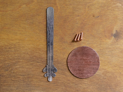 DIY Copper Coffee Scoop Kit with Oak End