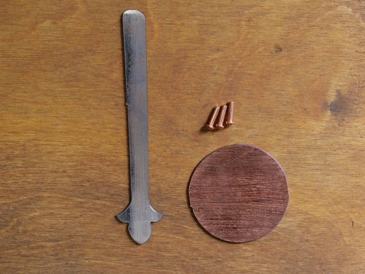 DIY Copper Coffee Scoop Kit with Fleur De Lis End