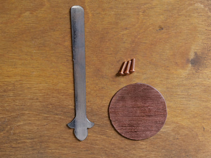 DIY Copper Coffee Scoop Kit with Fleur De Lis End